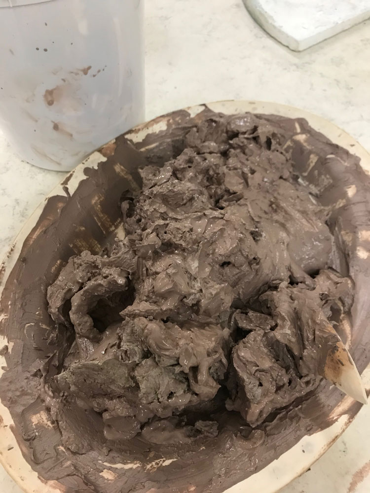 reclaimed clay after 24 hours