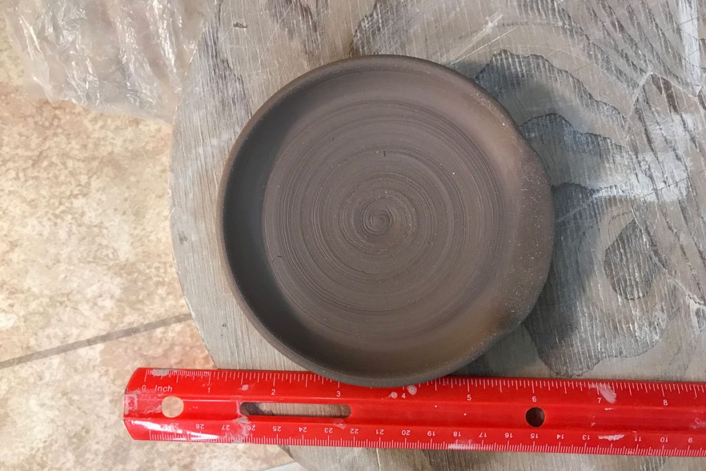 Throwing a spoon rest work in process